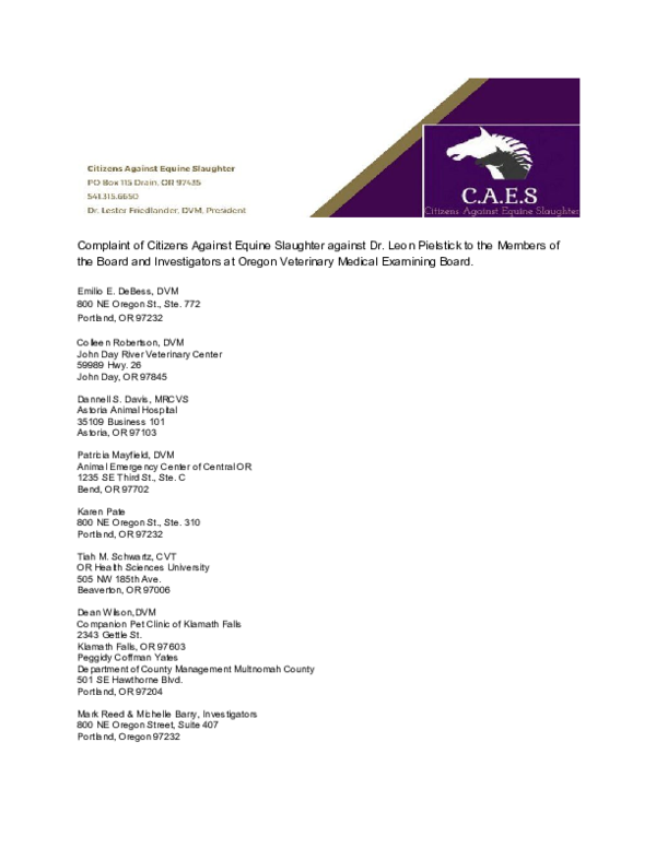 (PDF) Vet Complaint Val Hogsett Academia.edu