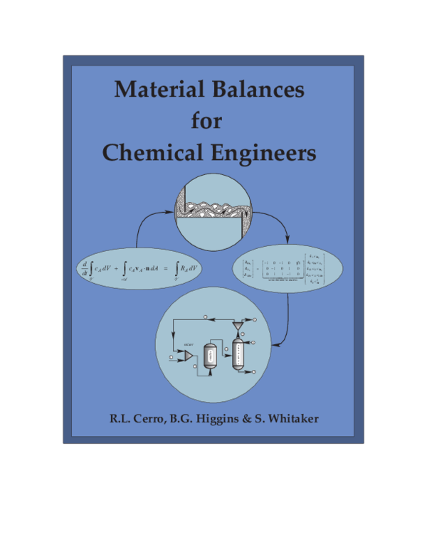 (PDF) Material Balances for Chemical Engineers Whitaker, Stephen