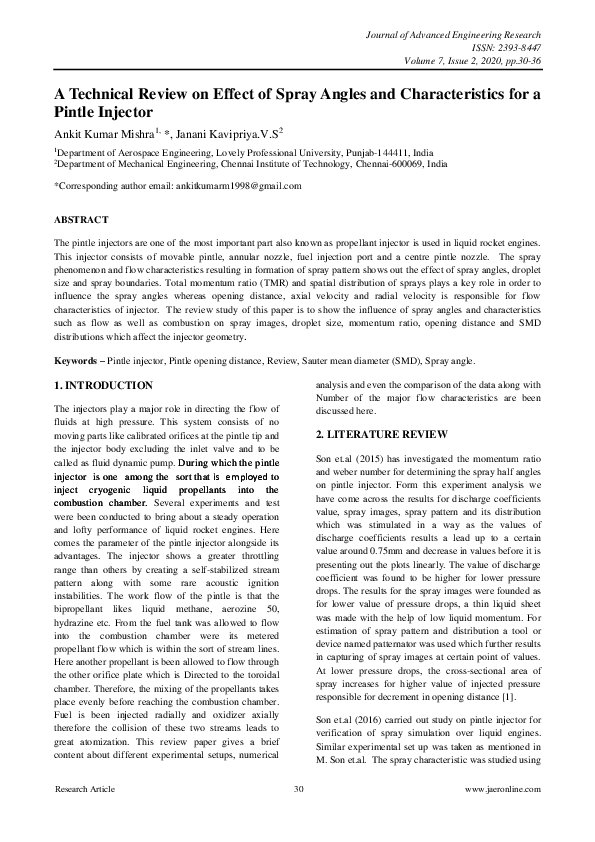 (PDF) A Technical Review on Effect of Spray Angles and Characteristics ...