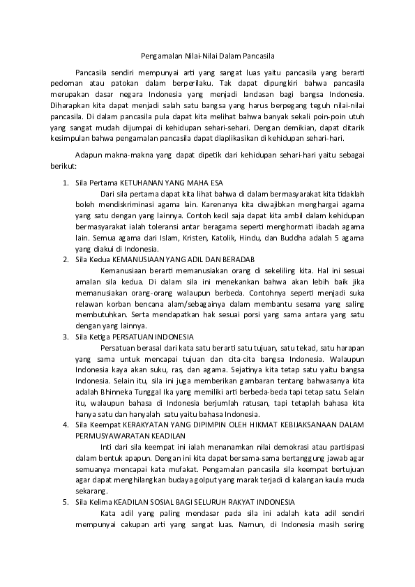 Pengertian pancasila sebagai dasar negara image