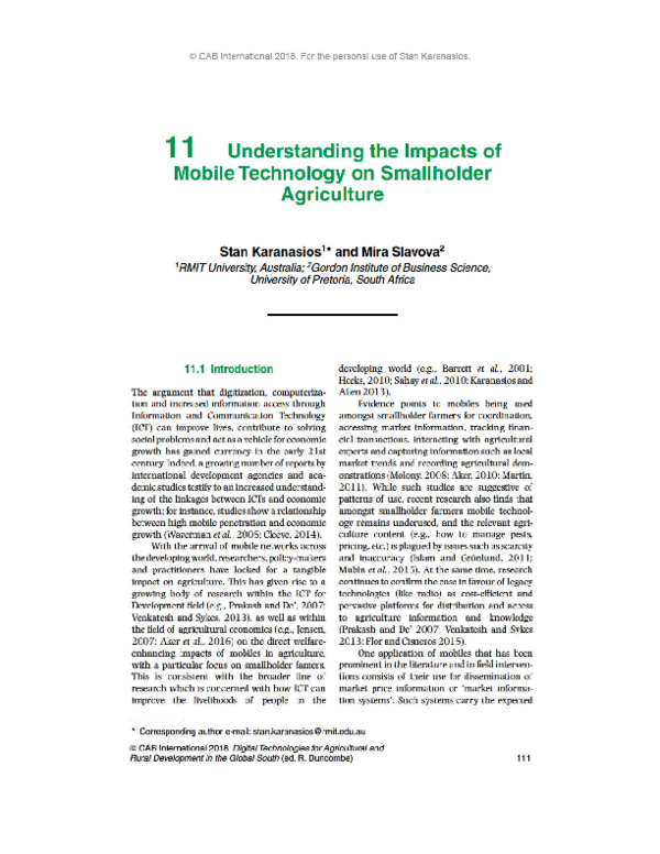 (PDF) Digital Technologies for Agricultural and Rural Development in ...