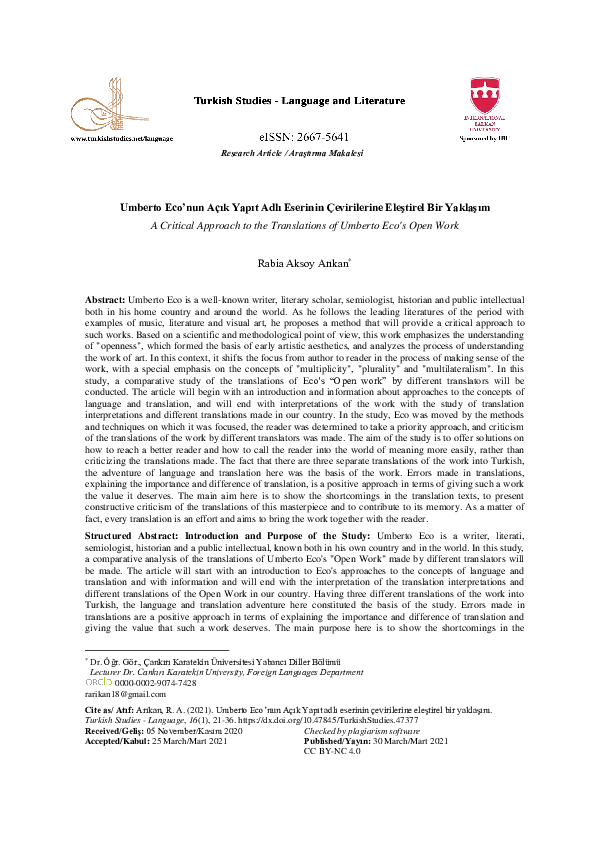 Umberto eco essays image