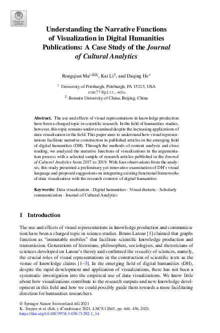 (PDF) Understanding the Narrative Functions of Visualization in Digital ...