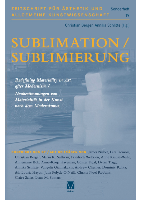 (PDF) [ed.] Sublimation/Sublimierung: Redefining Materiality in Art ...