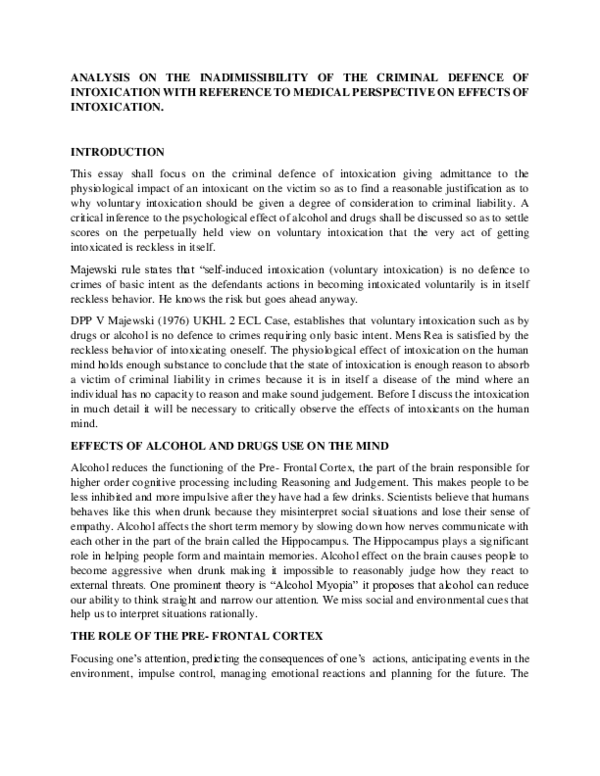 (PDF) ANALYSIS ON THE INADIMISSIBILITY OF THE CRIMINAL DEFENCE OF ...