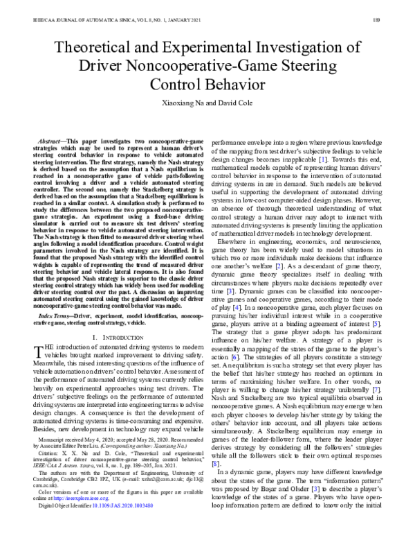 (PDF) Theoretical and Experimental Investigation of Driver ...
