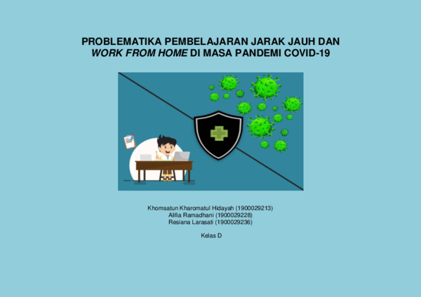 (PDF) Kebijakan Pembelajaran Jarak Jauh dan Work From Home di Masa ...