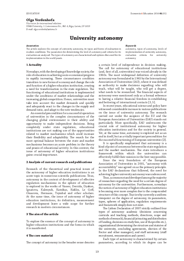 University autonomy essay picture