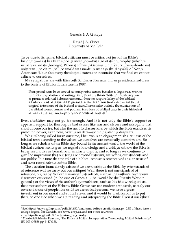 Genesis criticism essay 02 image