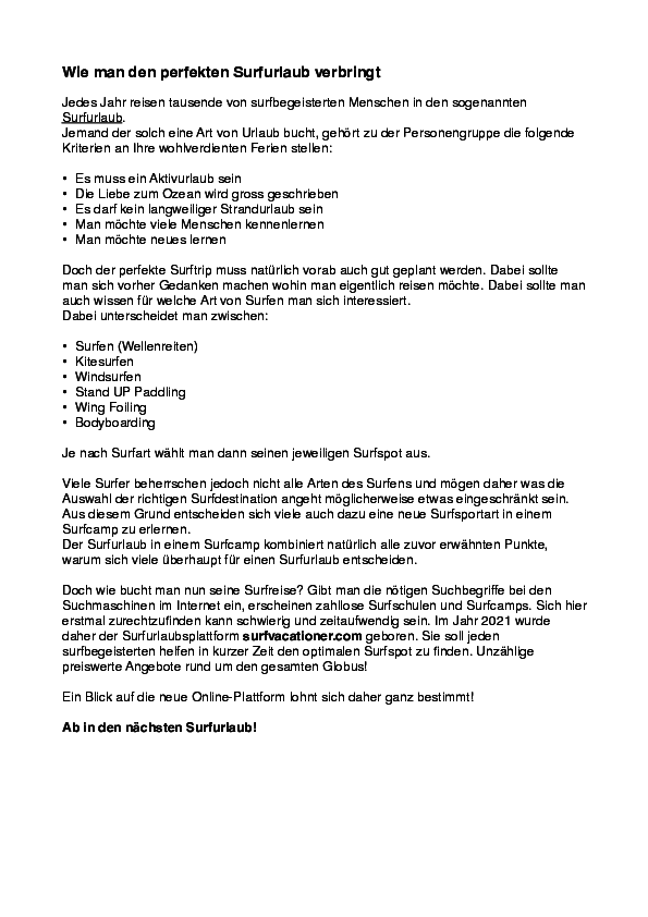 surfer kennenlernen