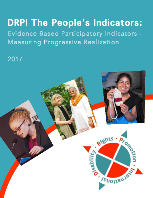 (PDF) DRPI The People's Indicators: Evidence Based Participatory ...
