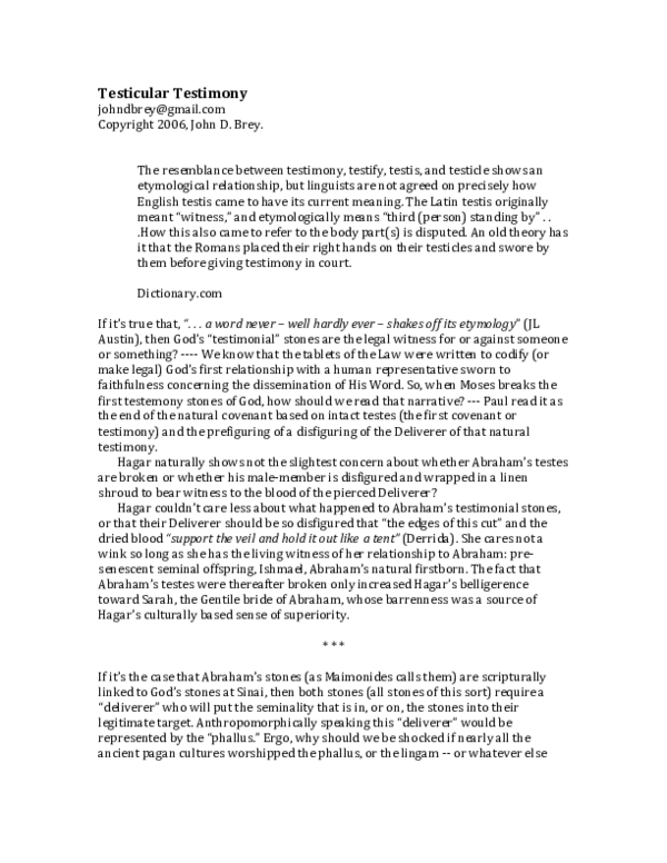 (PDF) Testicular Testimony.