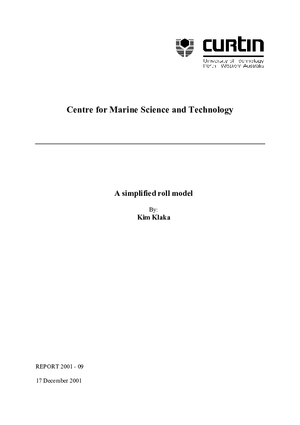 (PDF) Centre for Marine Science and Technology
