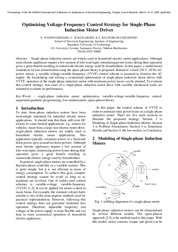 (PDF) Optimizing Voltage-Frequency Control Strategy for Single-Phase ...
