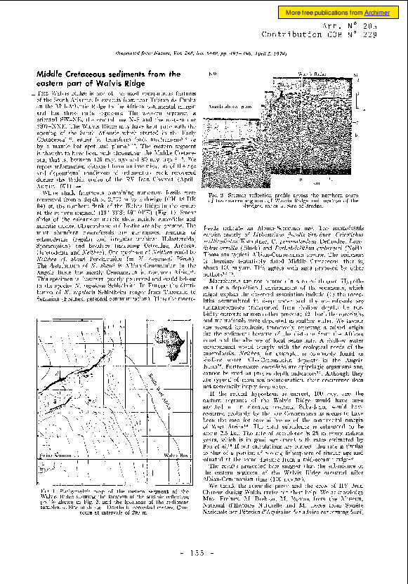(PDF) Middle Cretaceous sediments from the eastern part of Walvis Ridge