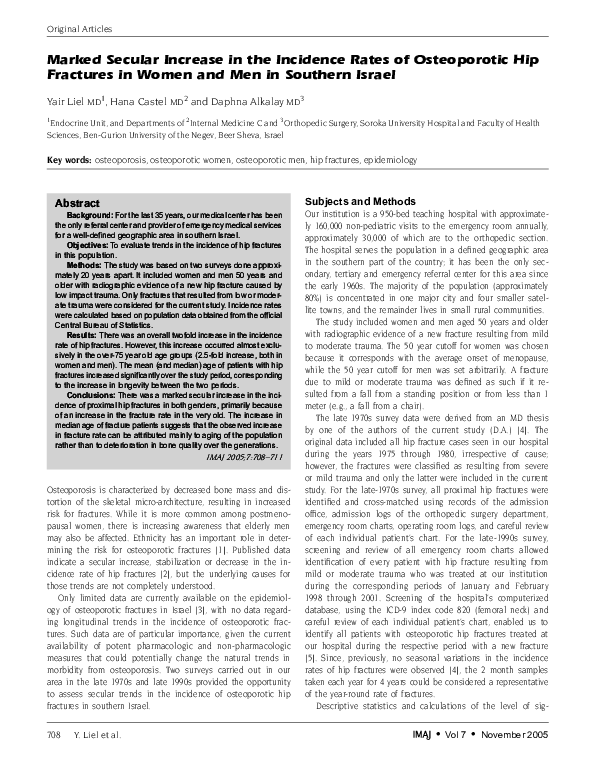 (PDF) Marked secular increase in the incidence rates of osteoporotic ...