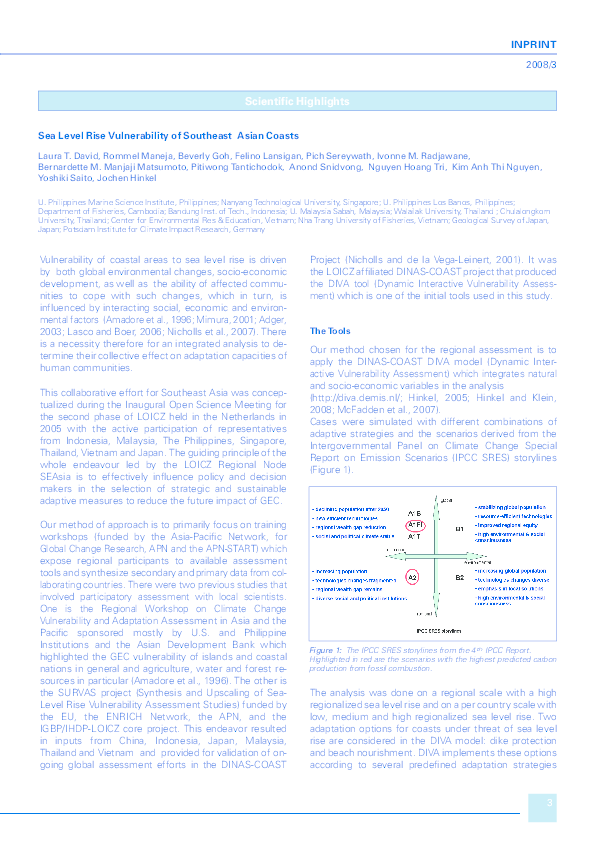 (PDF) Sea Level Rise Vulnerability of Southeast Asian Coasts