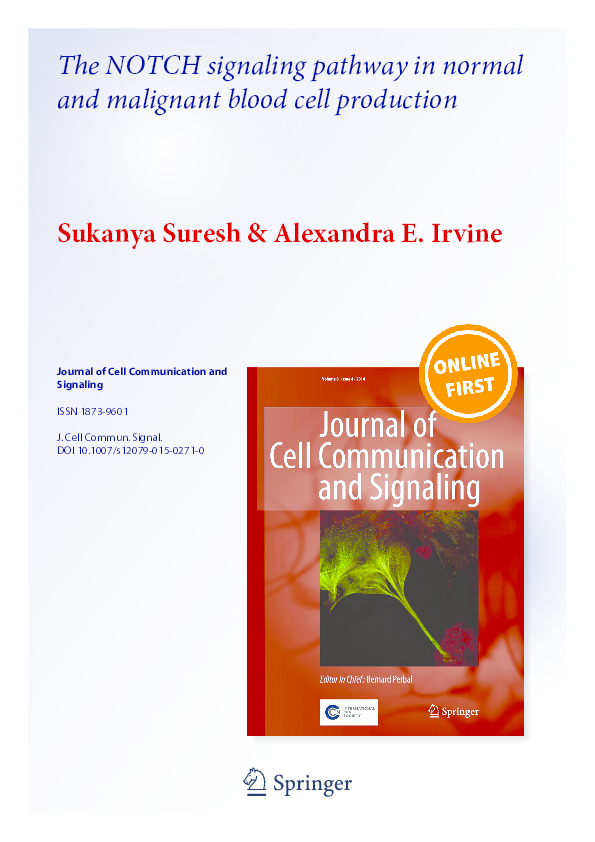 (PDF) The NOTCH signaling pathway in normal and malignant blood cell ...