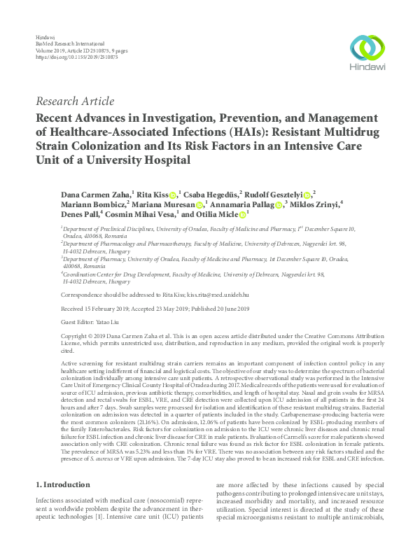 (PDF) Recent Advances in Investigation, Prevention, and Management of ...