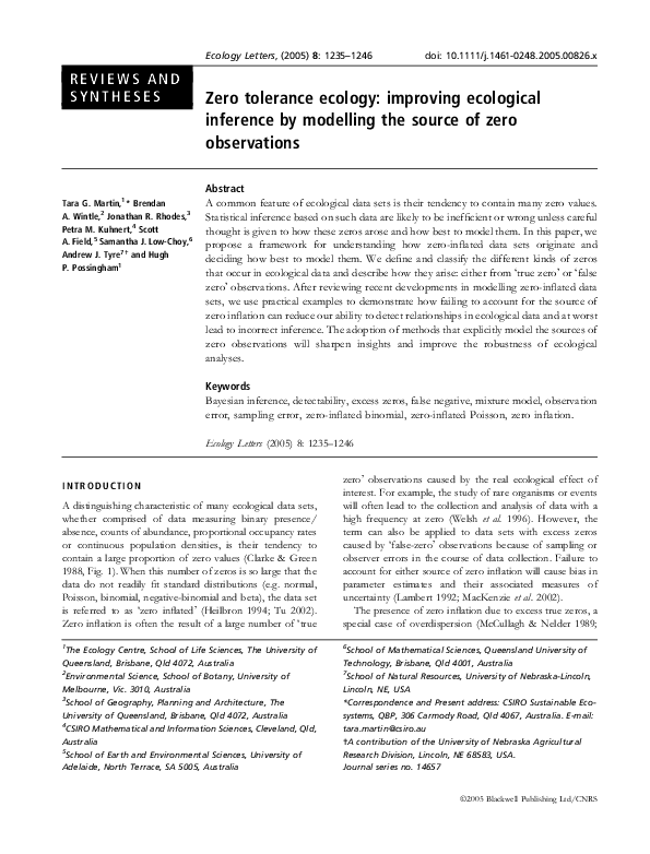 Ecology observation report essay image