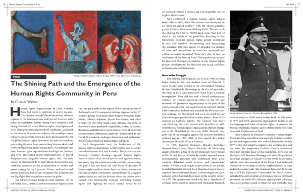 (PDF) PERU: The Shining Path and the Emergence of the Human Rights ...