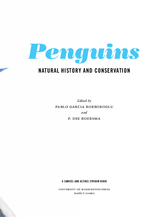 (PDF) Penguins: natural history and conservation