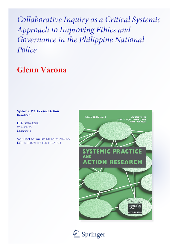 (PDF) Collaborative Inquiry as a Critical Systemic Approach to ...