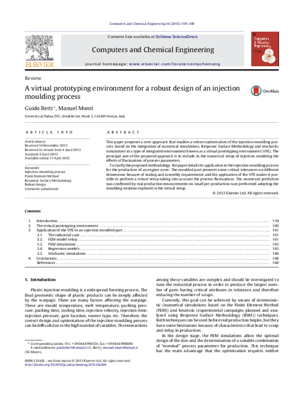 (PDF) A virtual prototyping environment for a robust design of an ...