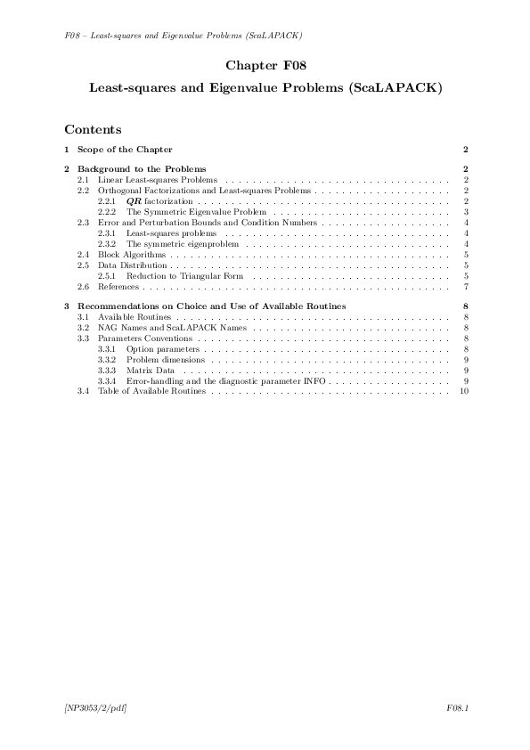 (PDF) Linear Least Squares Problems