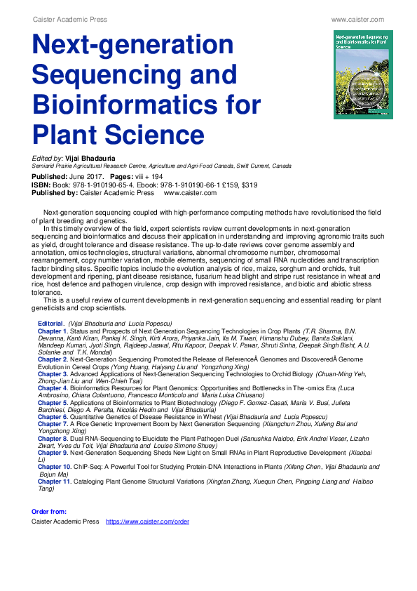 (PDF) Status and Prospects of Next Generation Sequencing Technologies