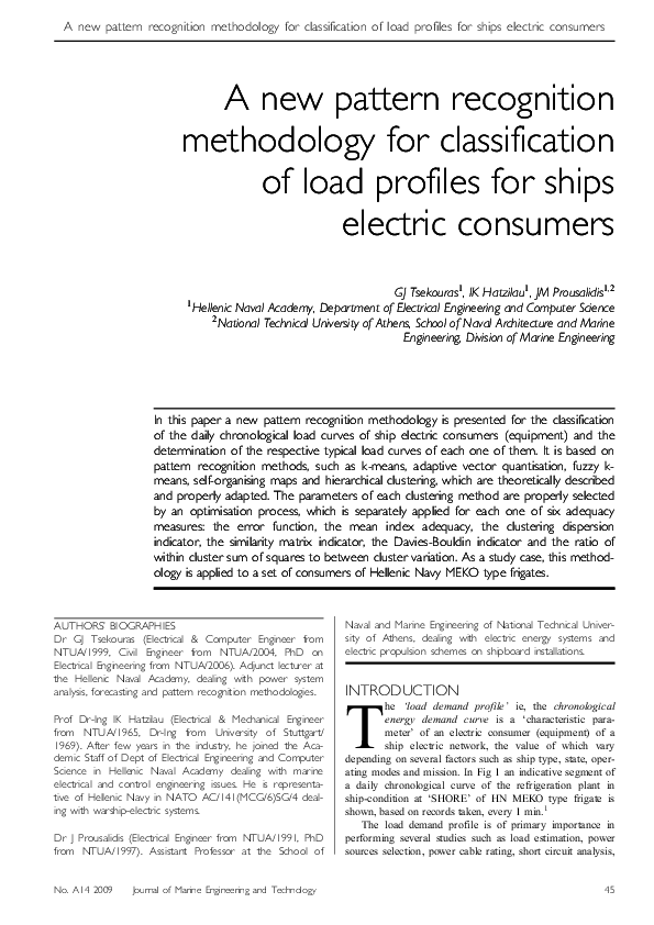 (PDF) A new pattern recognition methodology for classification of load ...