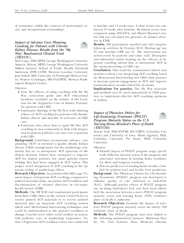 (PDF) Impact of Advance Care Planning Coaching for Patients with ...