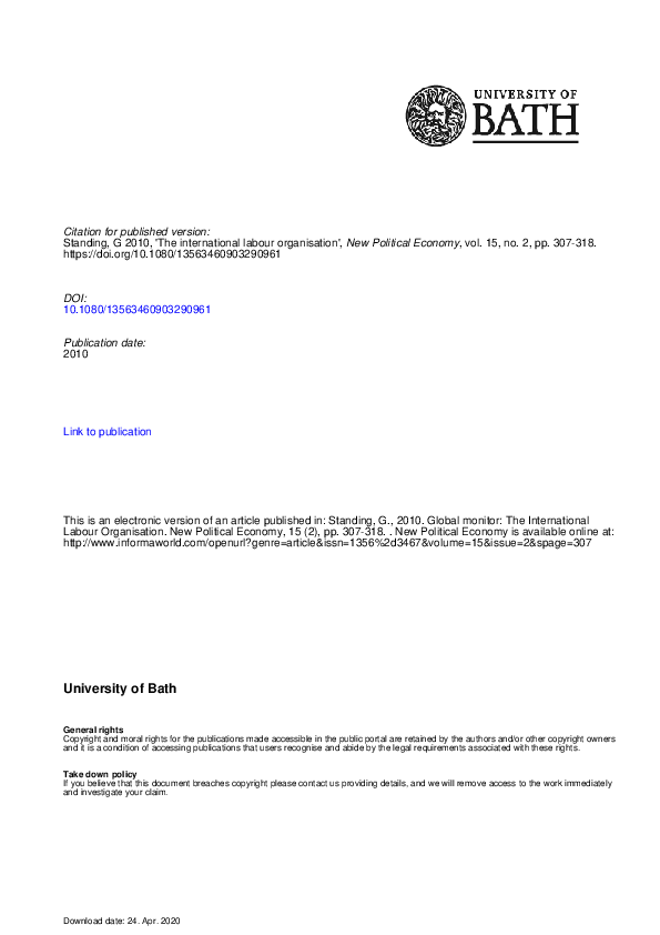 The International Labour Organization