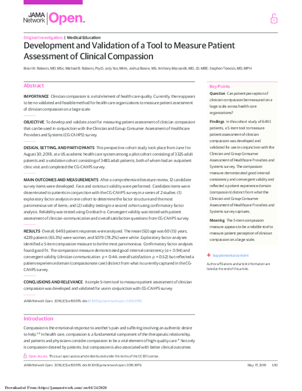 PDF Development And Validation Of A Tool To Measure Patient pdf-development-and-validation-of-a-tool-to-measure-patient