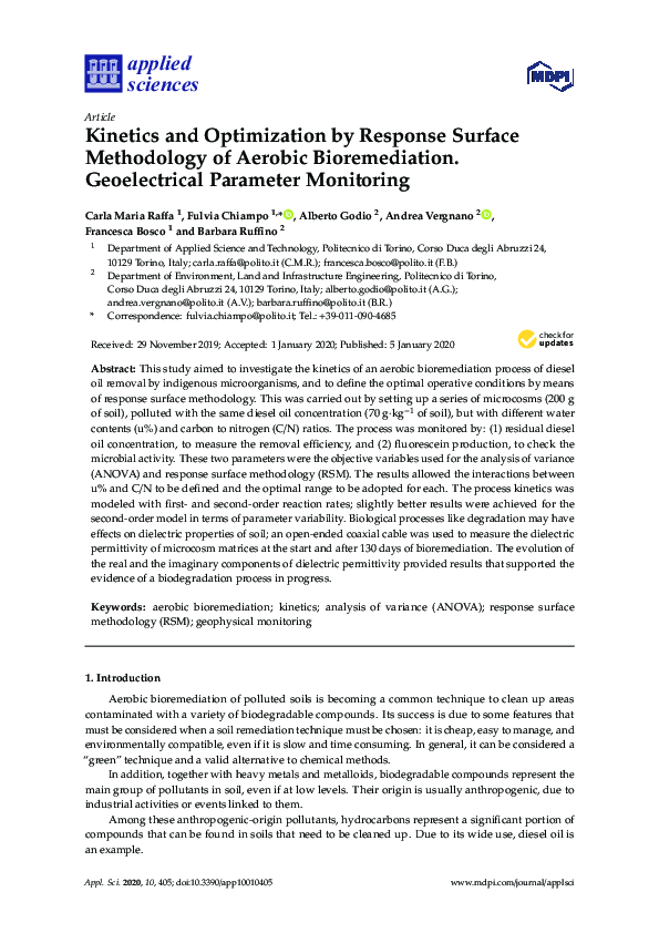 (PDF) Kinetics and Optimization by Response Surface Methodology of ...