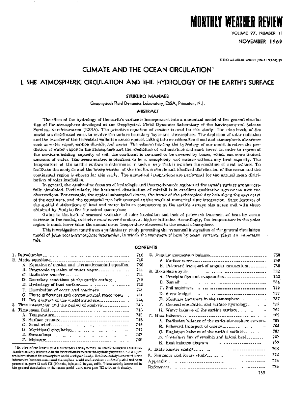 (PDF) Climate and the Ocean Circulation' 1. The Atmospheric Circulation ...