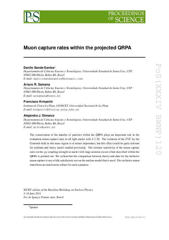 (PDF) A systematic calculation of muon capture rates in the number ...