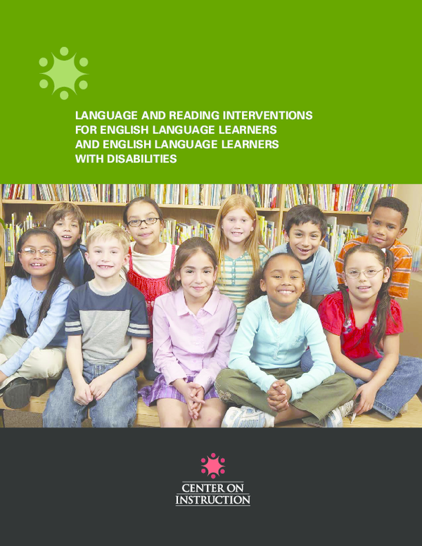 (PDF) Language and Reading Interventions for English Language Learners ...