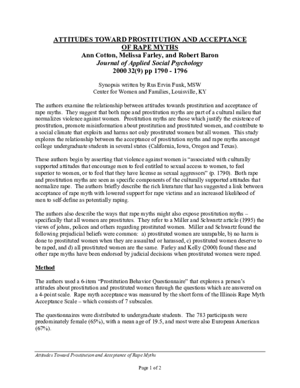 Causes of prostitution essay image