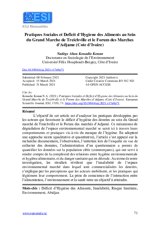 Au marche essay picture