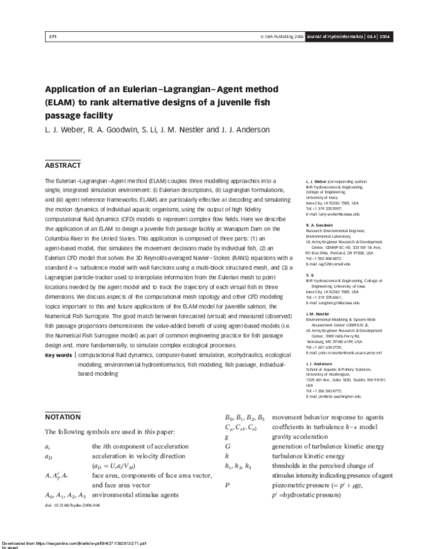 (PDF) Application of an Eulerian–Lagrangian–Agent method (ELAM) to rank ...