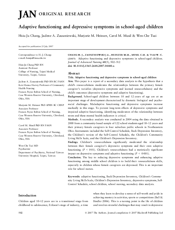 Depressive symptoms thesis 02 image