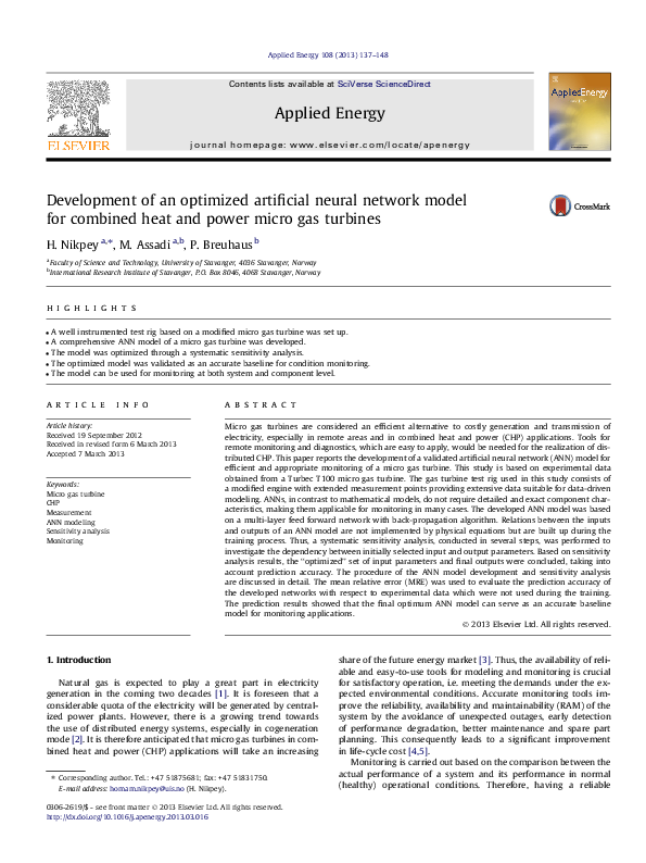 (PDF) Development of an optimized artificial neural network model for ...