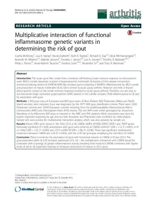 Gout pathophysiology ppt image