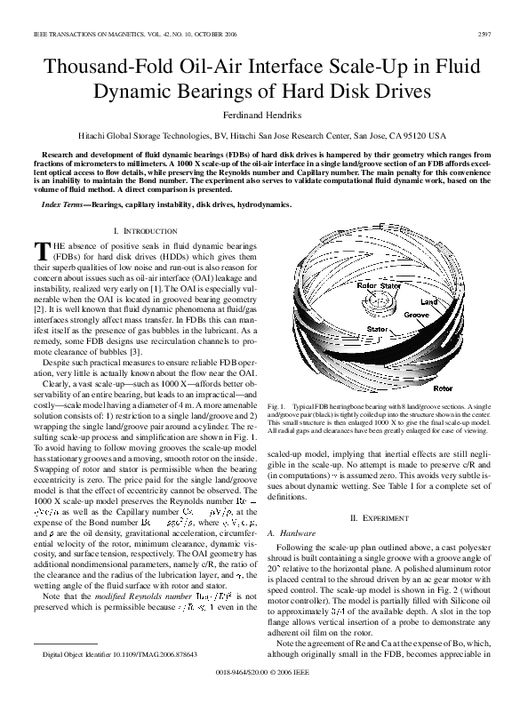 (PDF) Thousand-Fold Oil-Air Interface Scale-Up in Fluid Dynamic ...