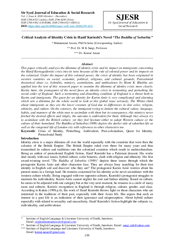 Buddha of suburbia chapter summary picture