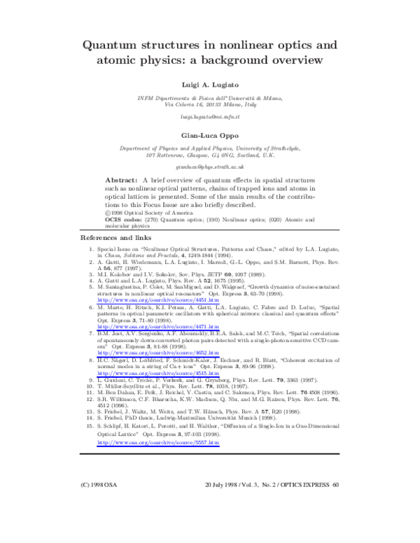 (PDF) Quantum structures in nonlinear optics and atomic physics: a ...