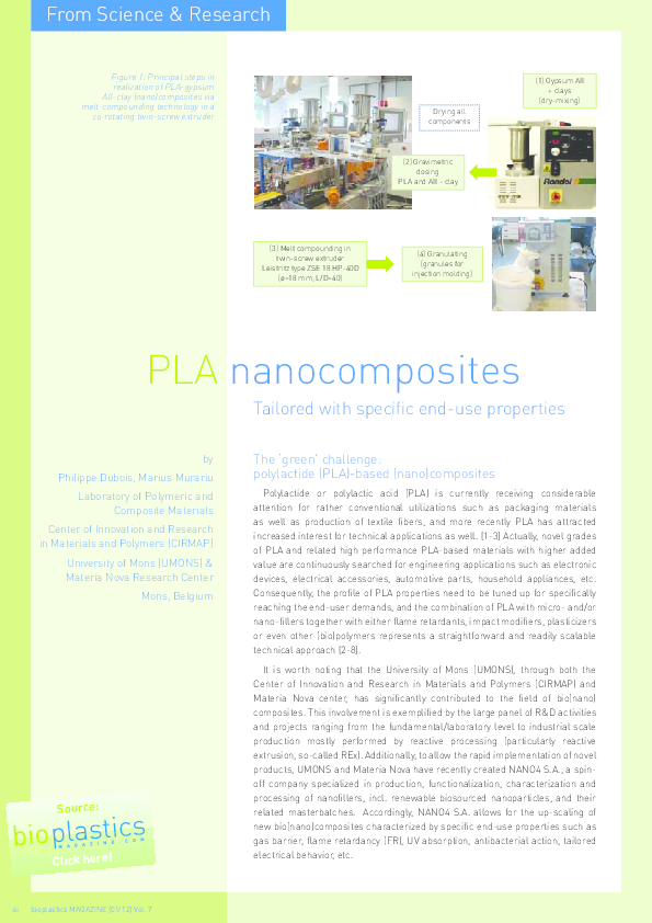 (PDF) PLA nanocomposites tailored with specific end-use properties