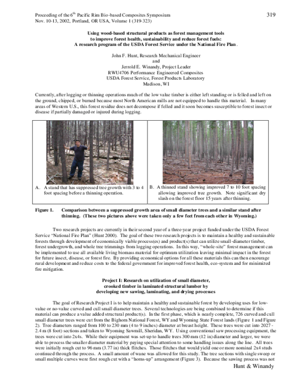 (PDF) Using wood-based structural products as forest management tools ...