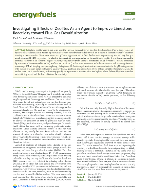 (PDF) Investigating Effects of Zeolites As an Agent to Improve ...